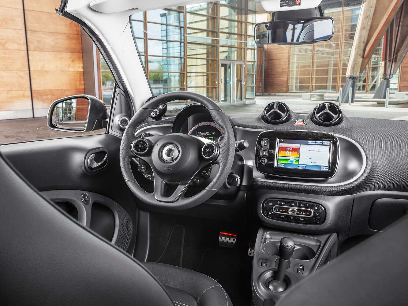 Smart Fortwo, III, 2014–2024, Кабриолет: Передняя часть салона