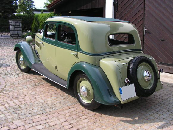 Wanderer W22, , 1933–1938, Седан: Вид сзади в три четверти