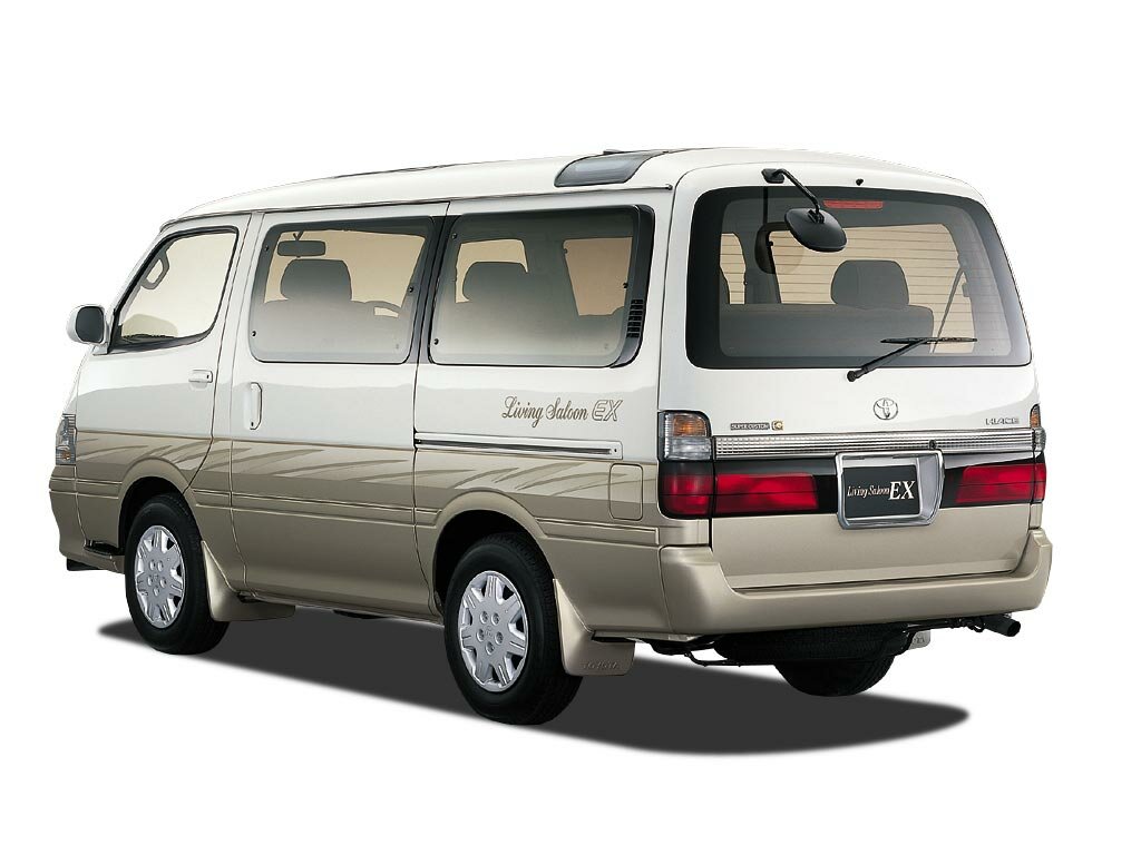 Toyota HiAce, H100, 1989–2004, Минивэн: Вид сзади в три четверти