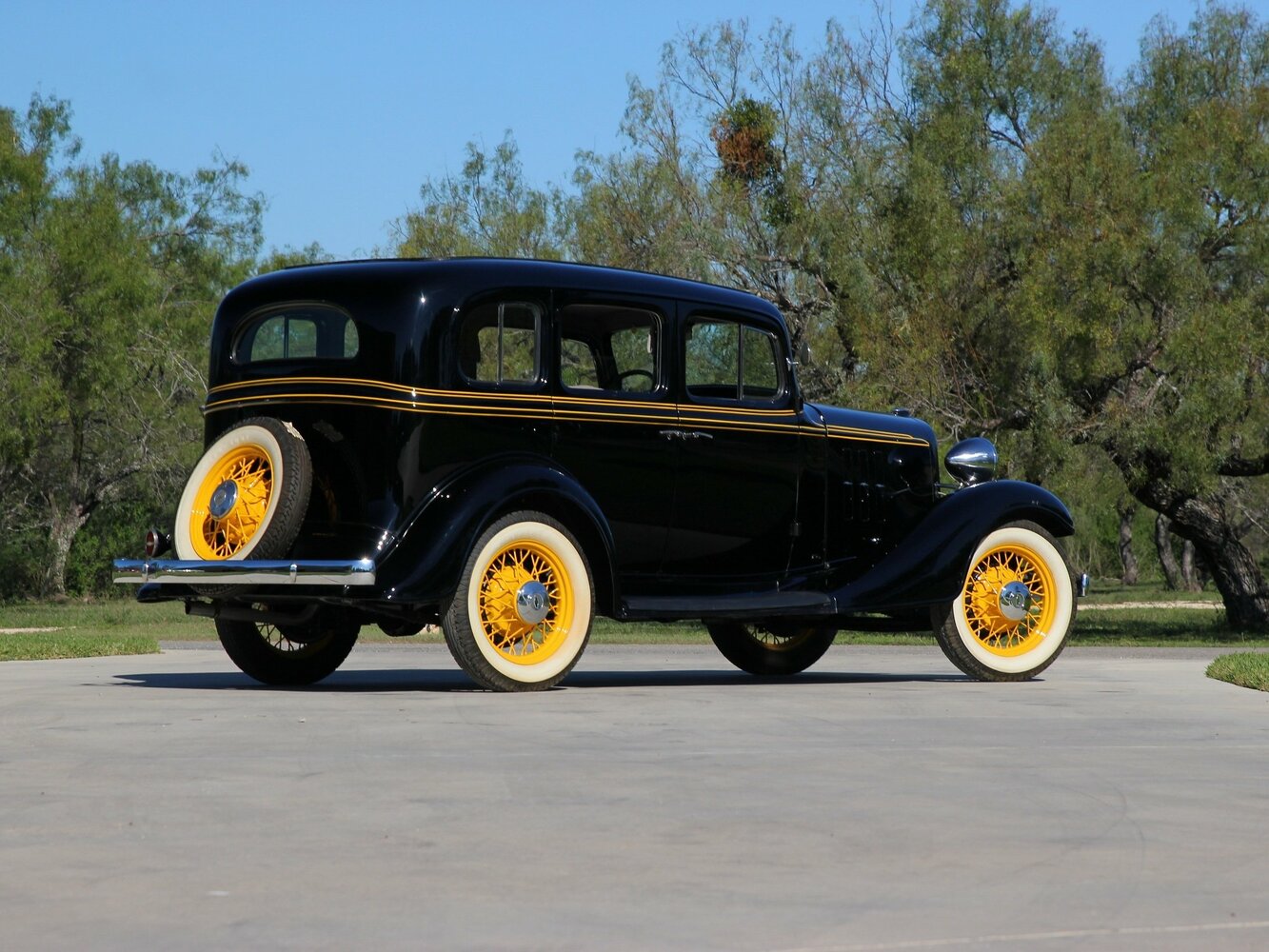 Chevrolet Master, , 1933–1940, Седан CA: Вид сзади в три четверти