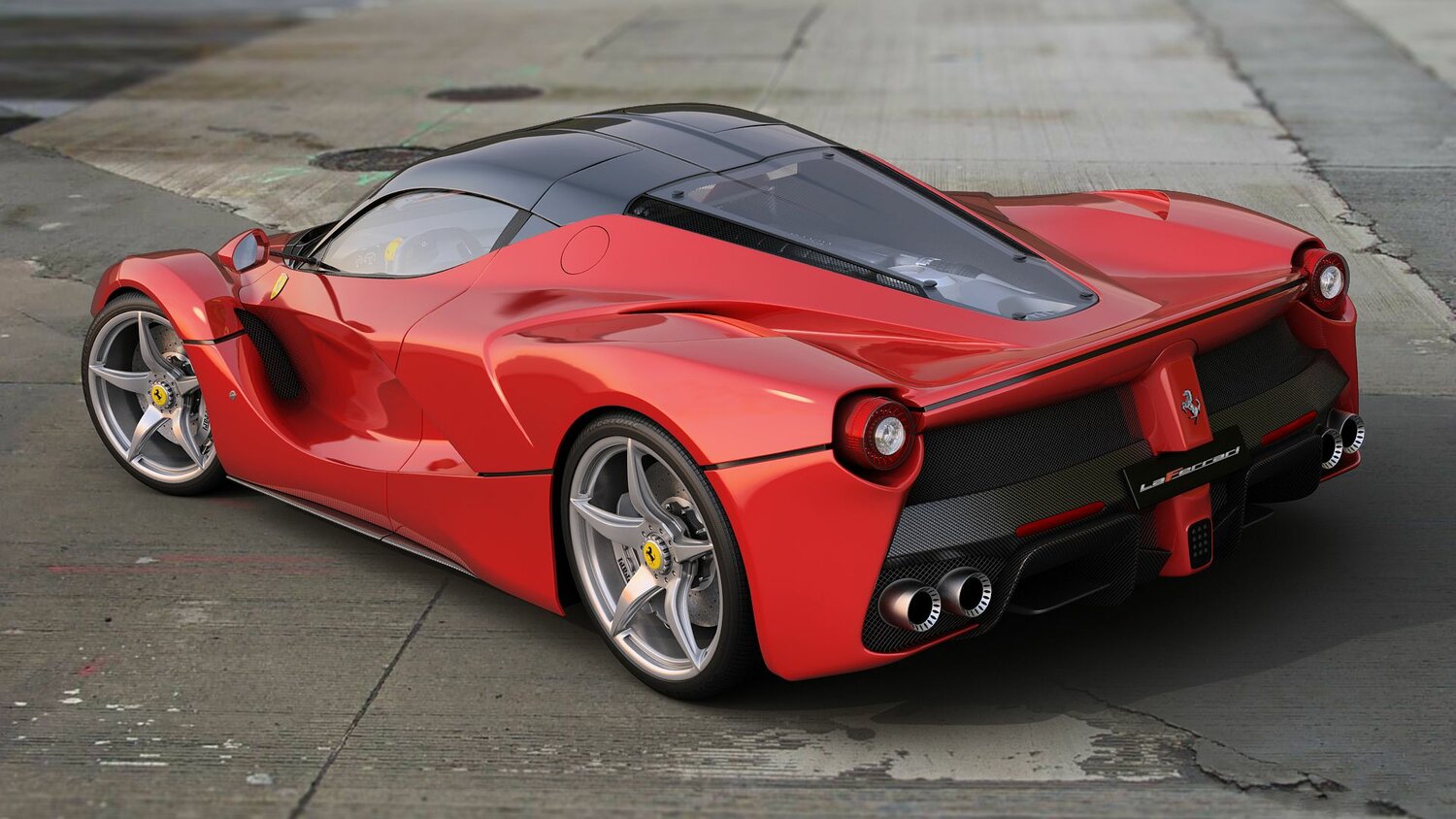 Ferrari LaFerrari, , 2013–2017, Купе: Вид сзади в три четверти