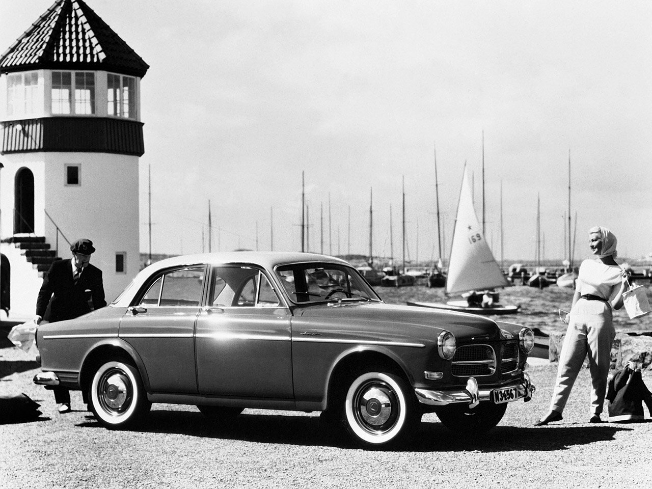 Volvo 120 Series, , 1956–1970, Sedan: Side view