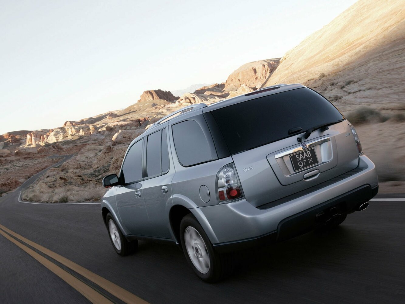 Saab 9-7X, , 2005–2009, Внедорожник 5 дв.: Вид сзади в три четверти