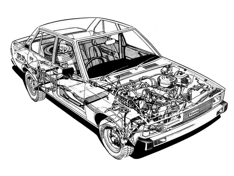 Toyota Corolla, 4 поколение, E70, рестайлинг, Седан, США, 08.1982 - 07.1983: фото поколения 6