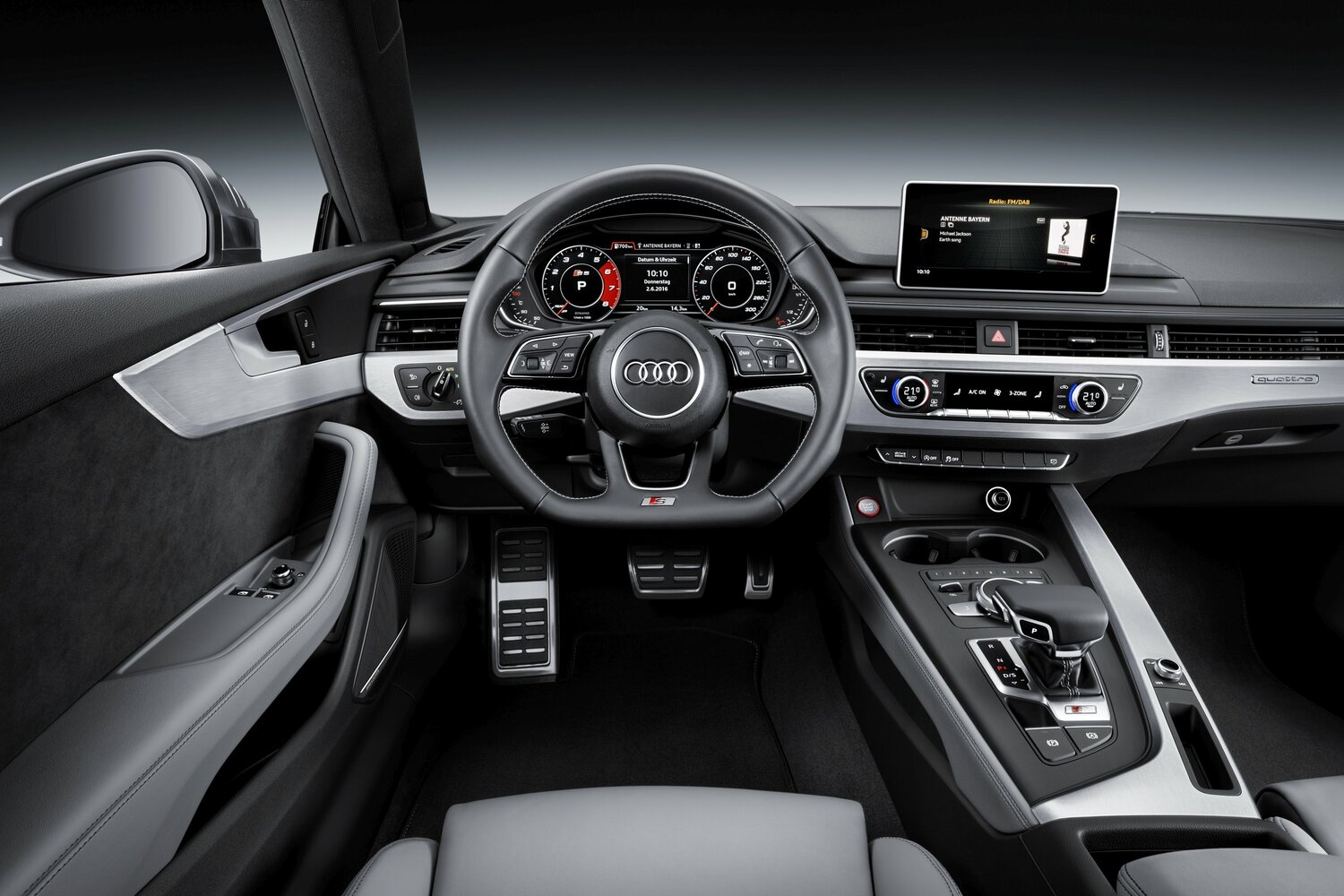 Audi S5, II (F5), 2016–2019, Купе: Передняя панель