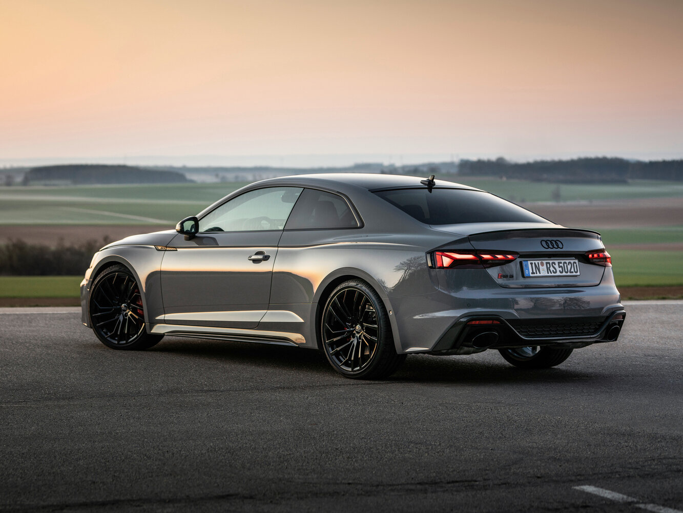 Audi RS 5, II (F5) Рестайлинг, 2019–2025, Купе: Вид сзади в три четверти