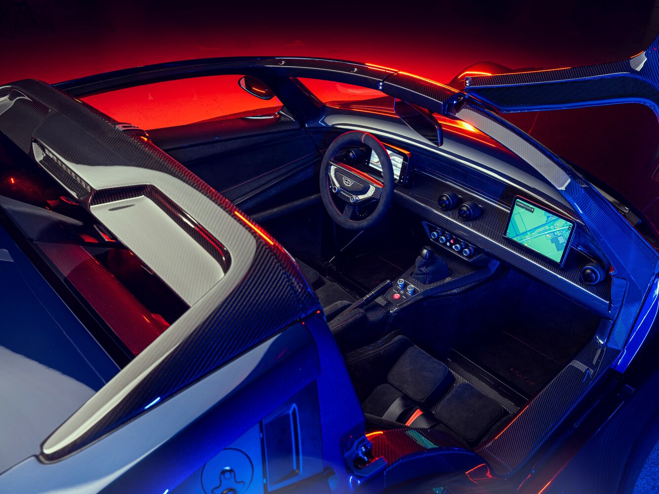 Donkervoort F22, , 2022–2025, Тарга: Передняя часть салона