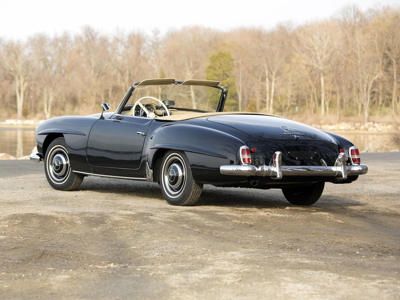 Mercedes-Benz 190 SL, R121, 1955–1963, Родстер: Вид сзади в три четверти