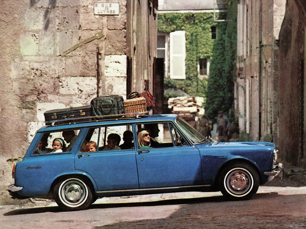 Simca 1300/1500, 1300/1500, 1963–1966, Универсал 5 дв.: Вид сбоку
