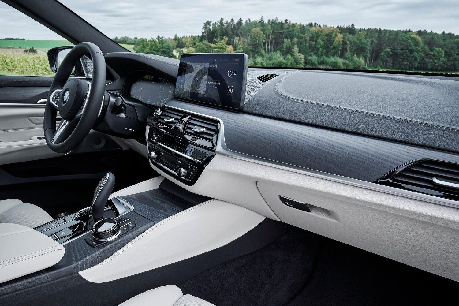 BMW 6 серии, IV (G32) Рестайлинг, 2020–2024, Лифтбек Gran Turismo: Передняя часть салона