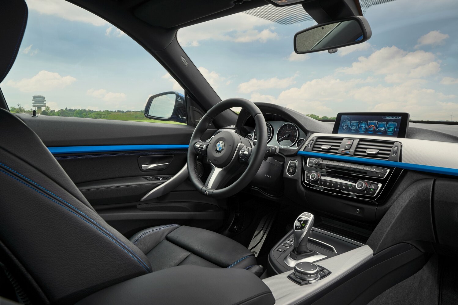 BMW 3 серии, VI (F3x) Рестайлинг, 2015–2020, Лифтбек Gran Turismo: Передняя часть салона