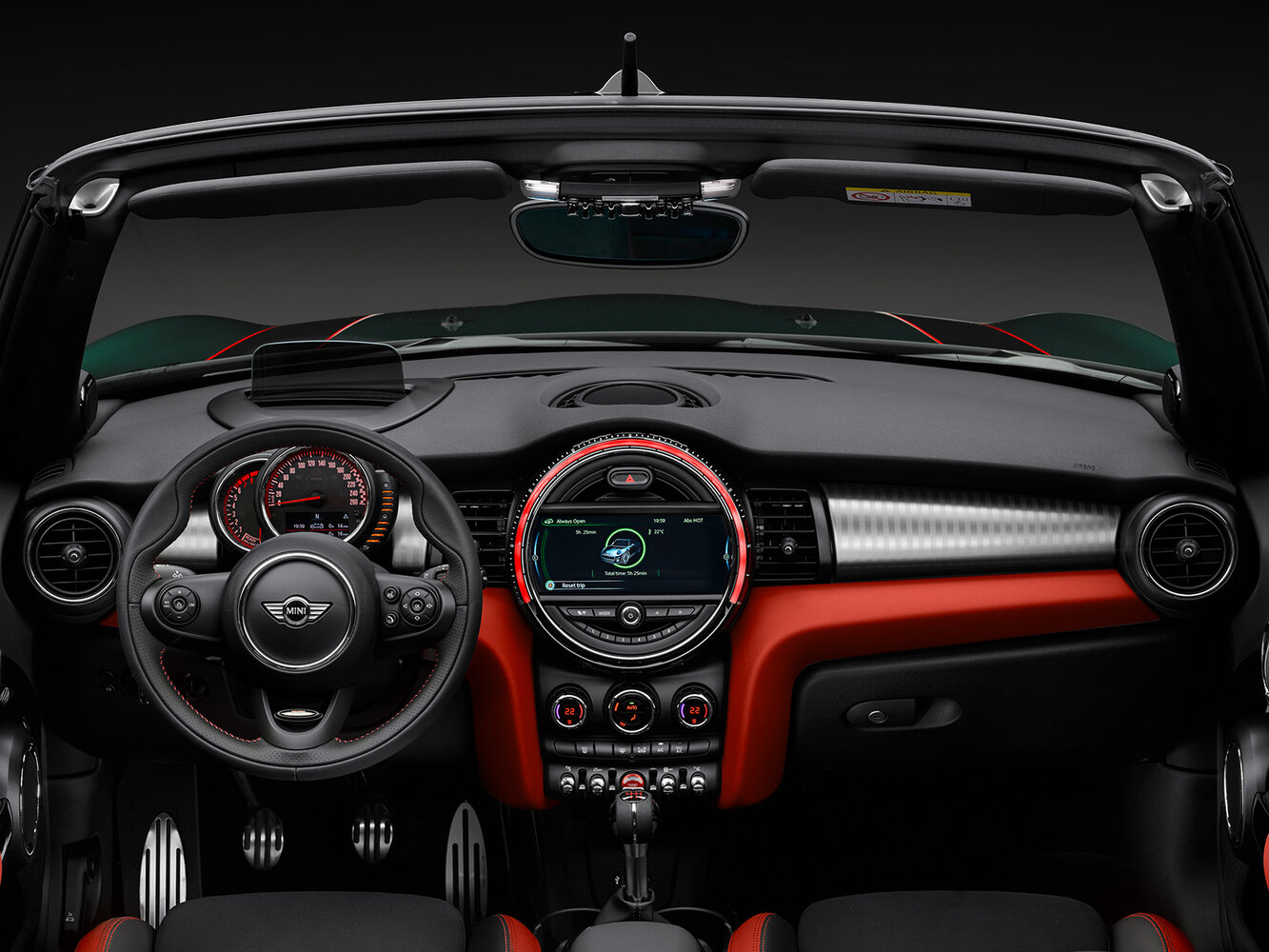 MINI Cabrio, III facelift, 2018–2021, Convertible JCW: Dashboard
