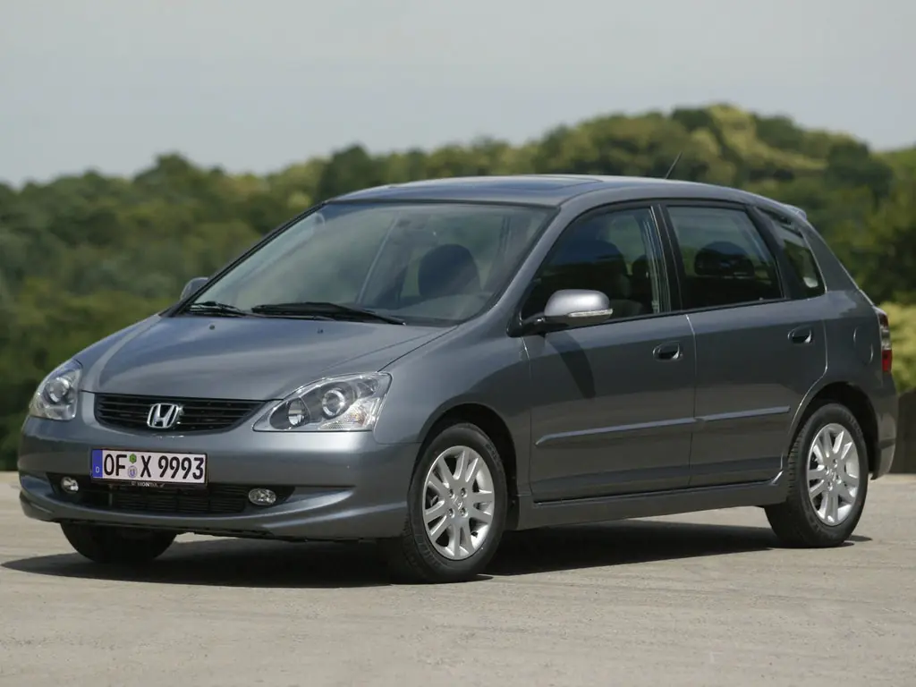 Honda Civic, 7 поколение, EU, рестайлинг, Хэтчбек 5 дв., Россия, 11.2003 - 06.2006: фото поколения 1