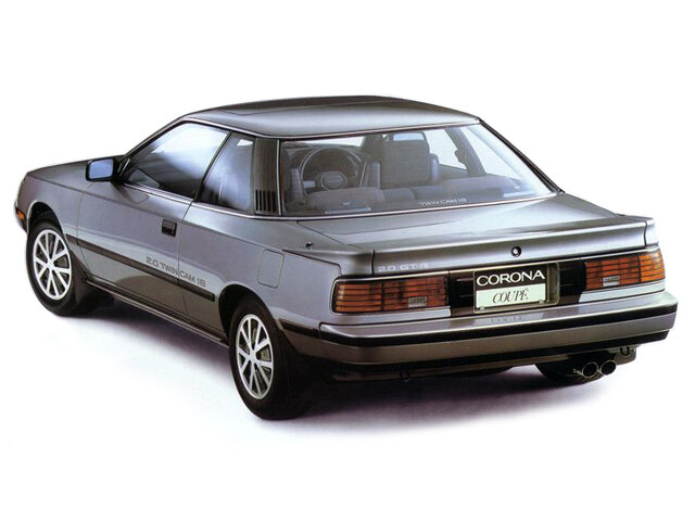 Toyota Corona, VIII (Е150, T160) facelift, 1983–1987, Coupe T160: Rear three-quarter view