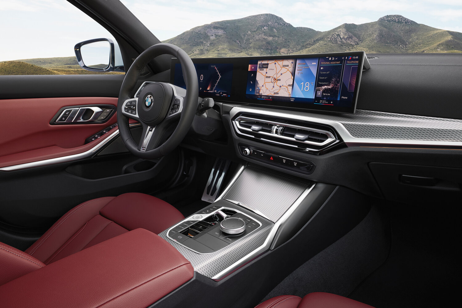 BMW 3 серии, VII (G2x) facelift, 2022–2024, Sedan: Front cabin