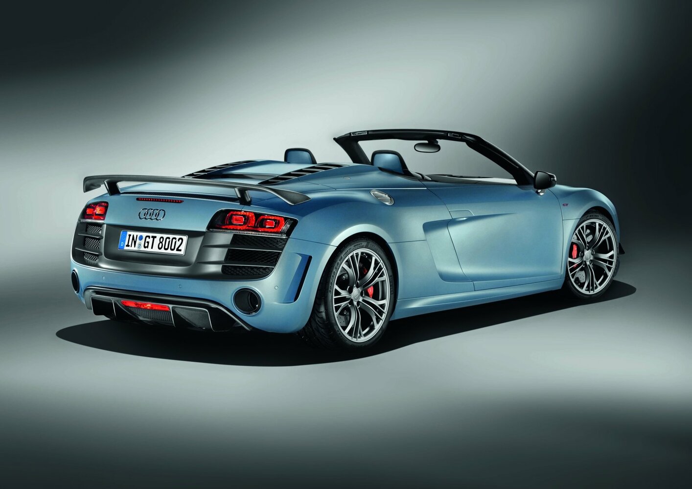 Audi R8, I (Typ 42), 2007–2012, Кабриолет GT Spyder: Вид сзади в три четверти