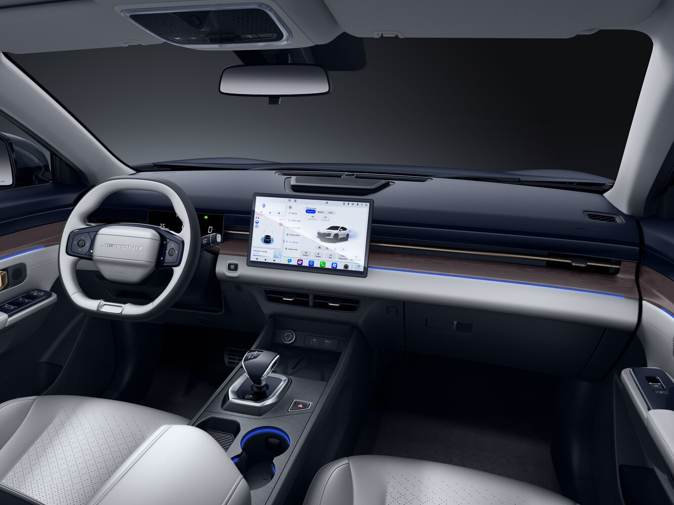 Jetour Dashing, I, 2022–2026, Внедорожник 5 дв.: Передняя часть салона