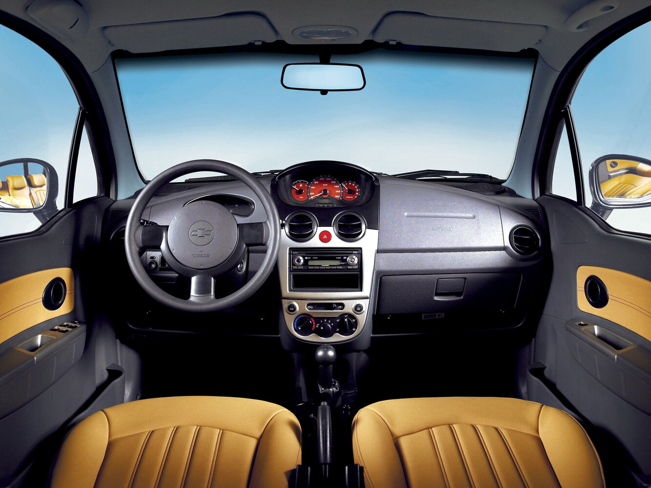 Chevrolet Matiz, II, 2005–2010, Хэтчбек 5 дв.: Передняя часть салона
