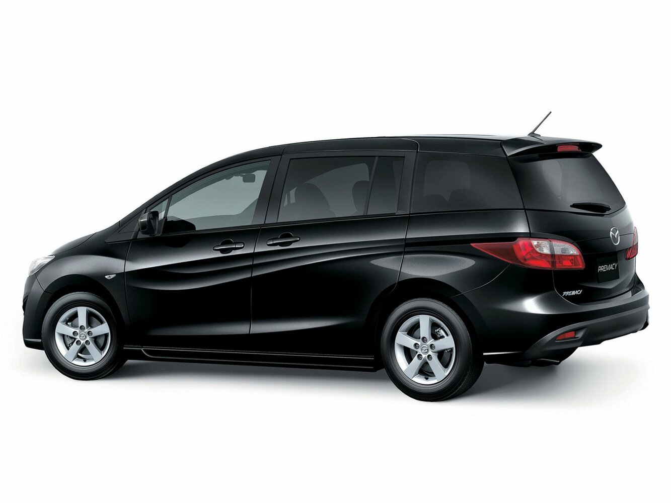 Mazda Premacy, II (CR) facelift, 2007–2010, Compact MPV: Rear three-quarter view