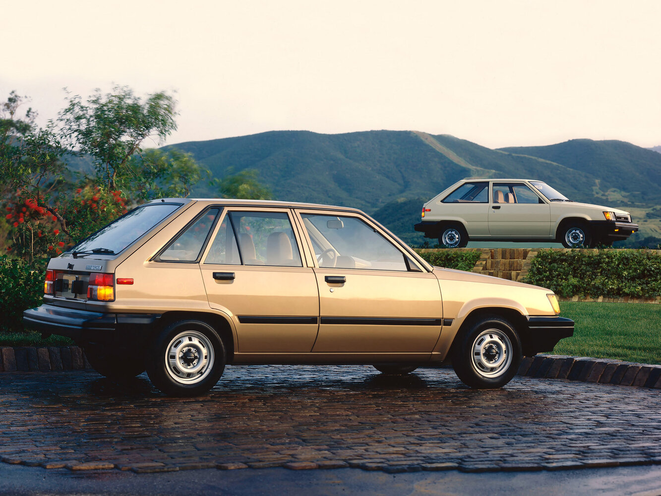 Toyota Tercel, II (L20), 1982–1988, Hatchback 5 door: Side view
