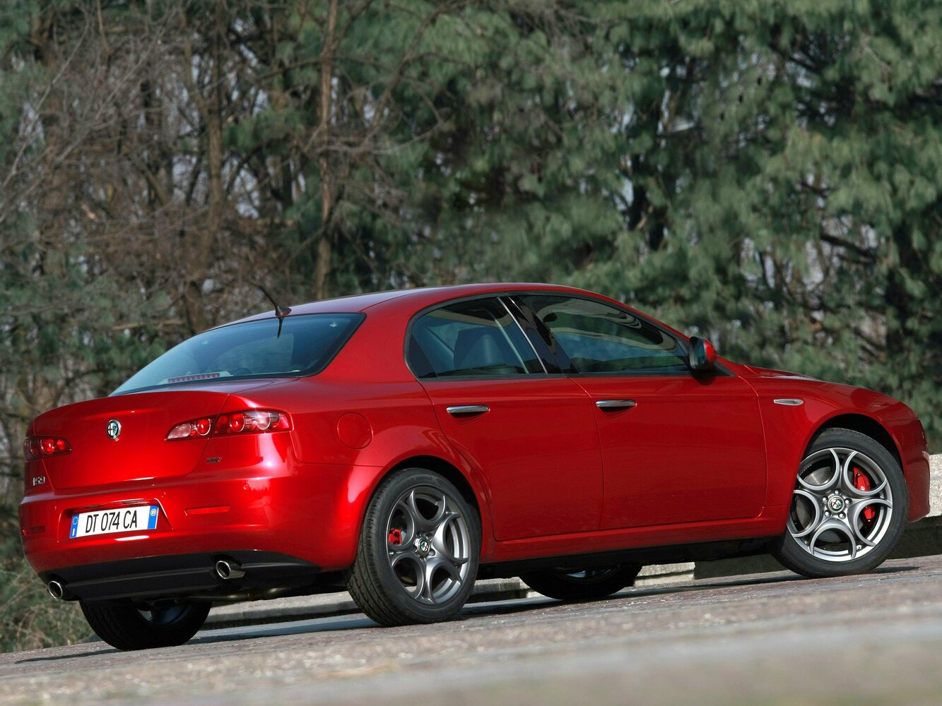 Alfa Romeo 159, , 2005–2011, Sedan: Rear three-quarter view
