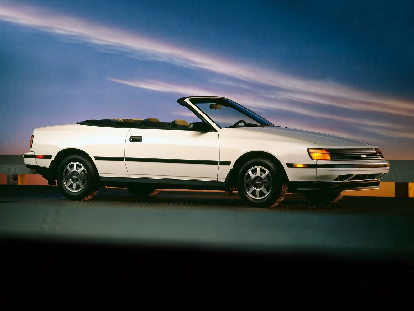 Toyota Celica, IV (T160), 1985–1990, Convertible: Side view