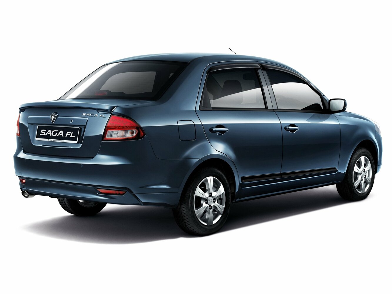Proton Saga, II, 2008–2016, Седан: Вид сзади в три четверти