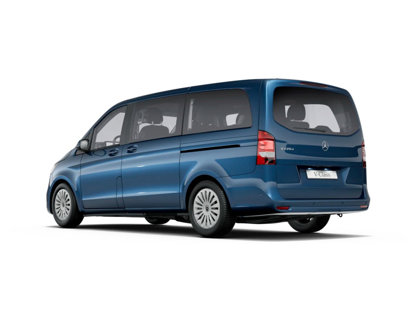 Mercedes-Benz V-Класс, III (W447) facelift 2, 2023–2026, Minivan Long: Rear three-quarter view