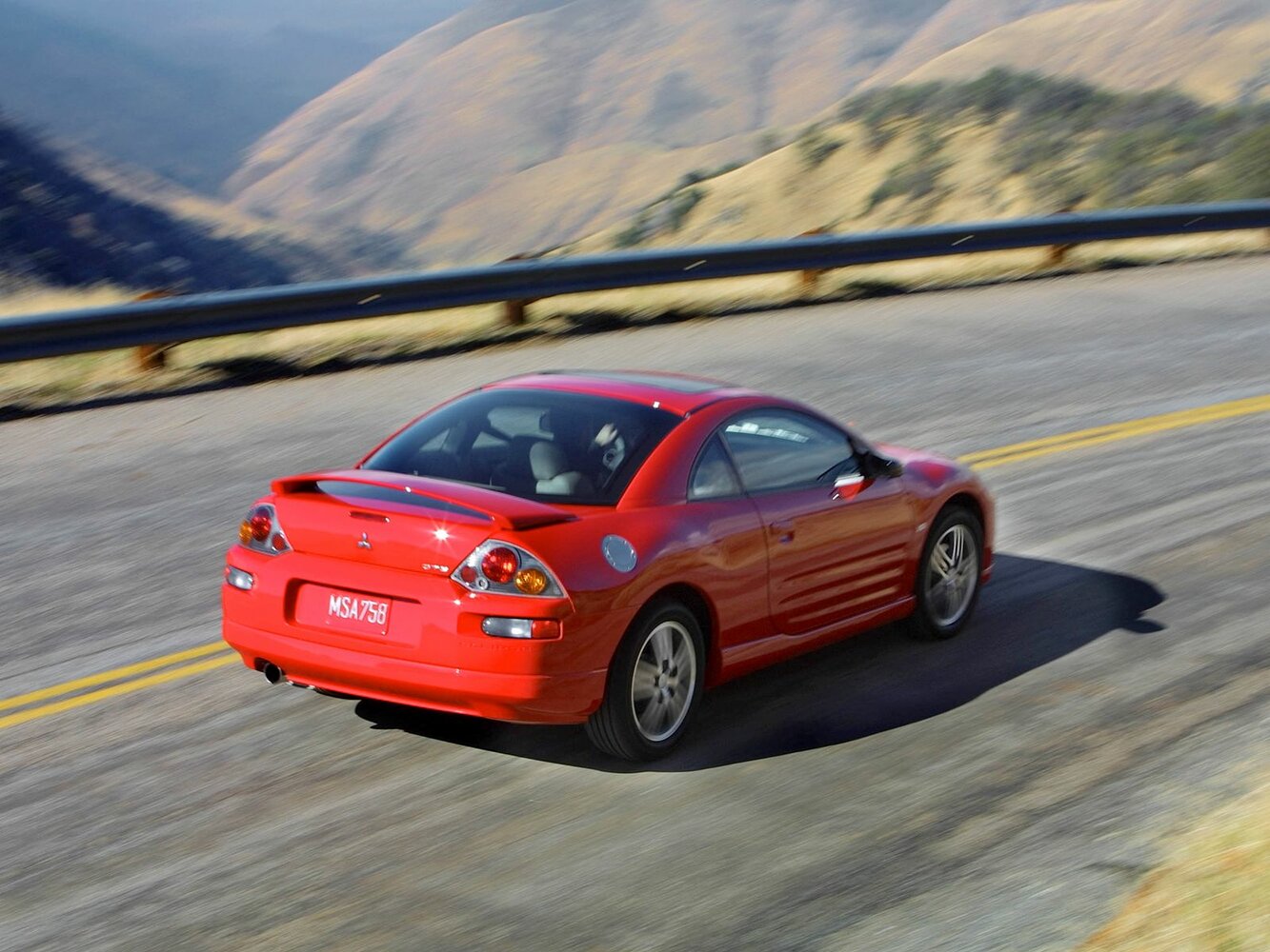 Mitsubishi Eclipse, III, 1999–2005, Купе: Вид сзади в три четверти