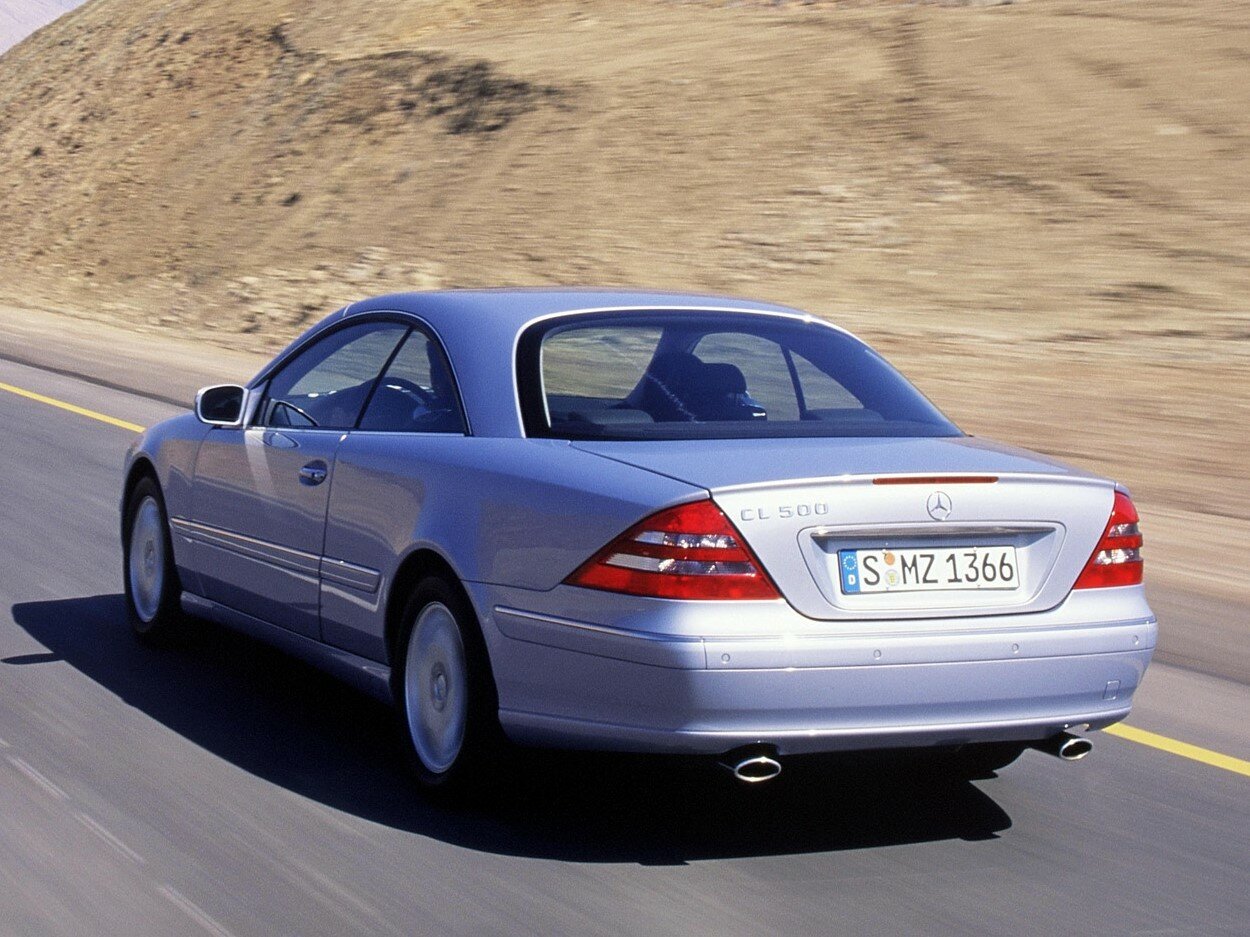 Mercedes-Benz CL-Класс, II (C215), 1999–2002, Купе-хардтоп: Вид сзади в три четверти