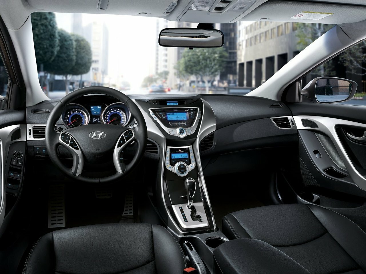 Hyundai Elantra, V (MD) Рестайлинг, 2013–2016, Седан: Передняя часть салона