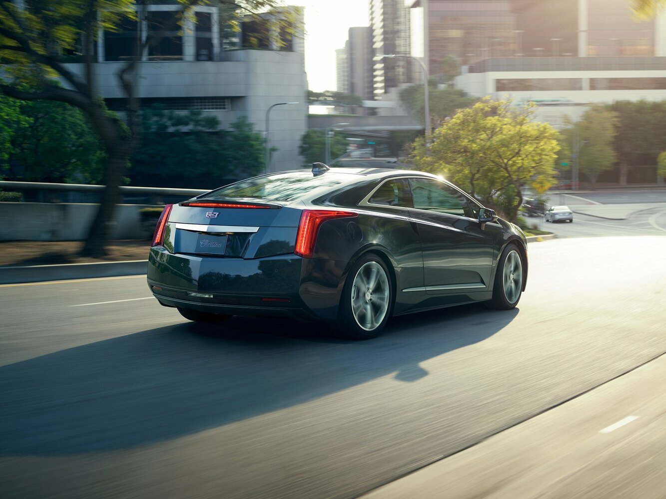 Cadillac ELR, I Рестайлинг, 2015–2016, Купе: Вид сзади в три четверти
