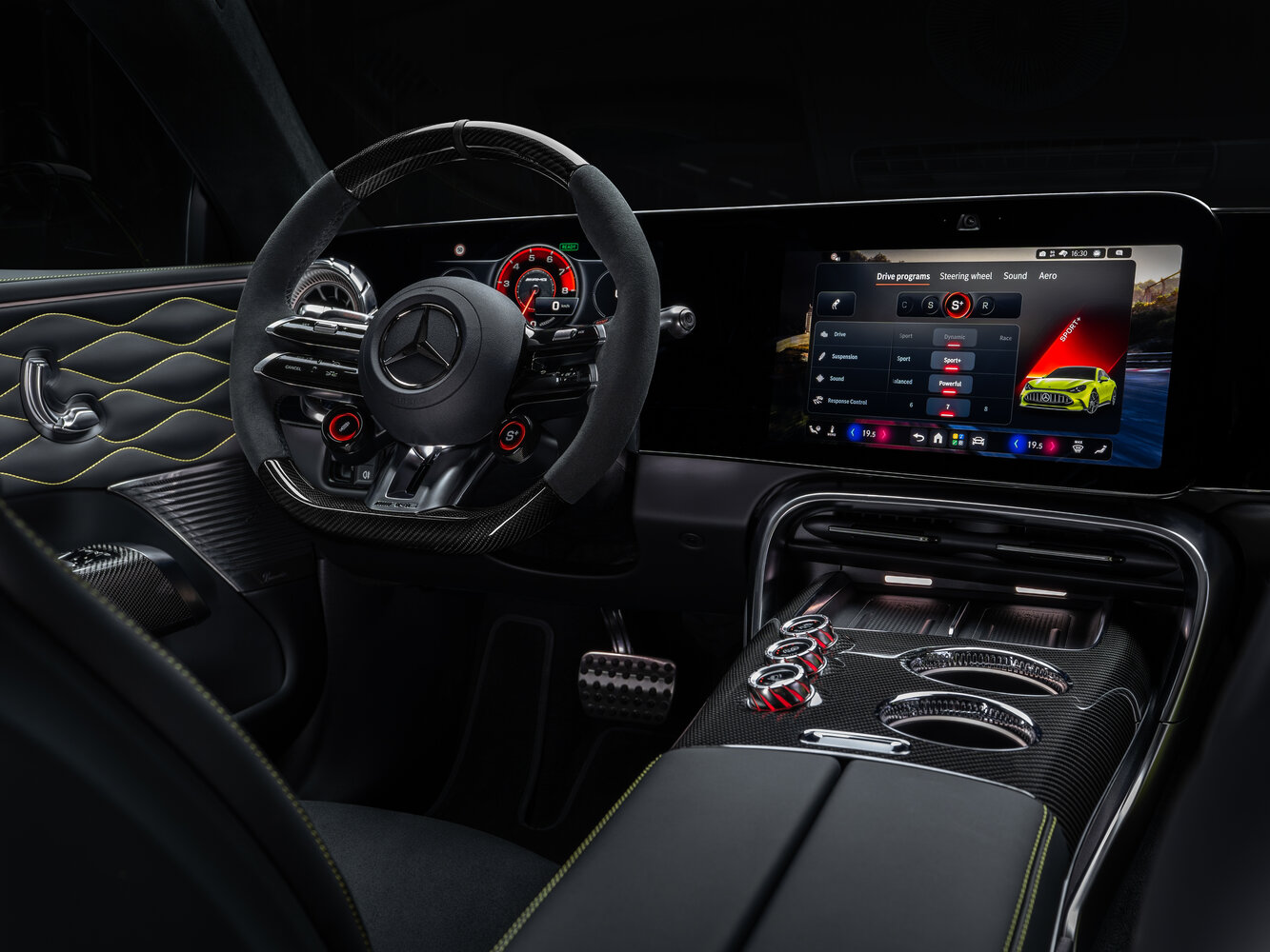 Mercedes-Benz AMG GT 4-Door Coupe, II, 2026–2026, Лифтбек: Передняя часть салона