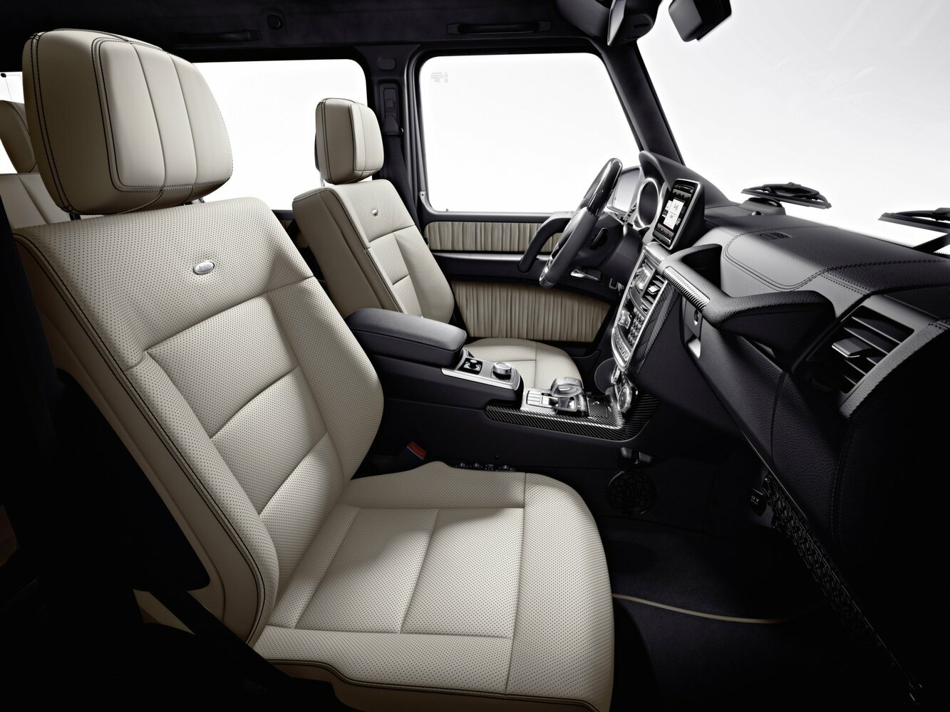 Mercedes-Benz G-Класс, II (W463) Рестайлинг 3, 2012–2015, Внедорожник 5 дв.: Передняя часть салона