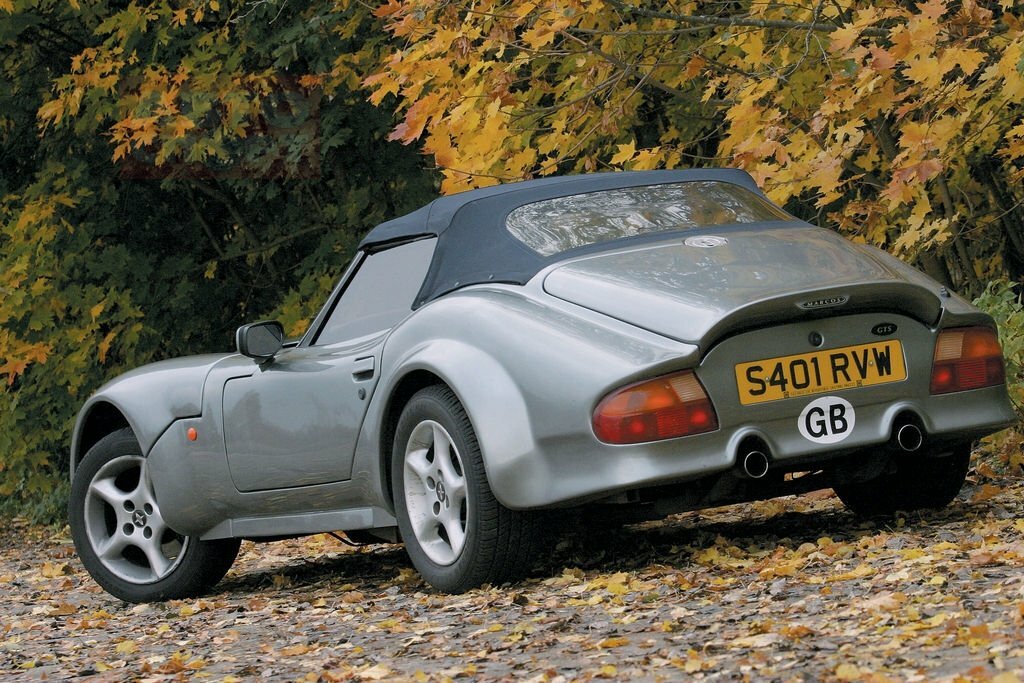 Marcos GTS, , 1997–1999, Родстер: Rear three-quarter view