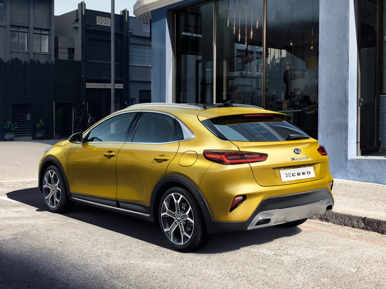 Kia XCeed, I, 2019–2023, Hatchback 5 door: Rear three-quarter view