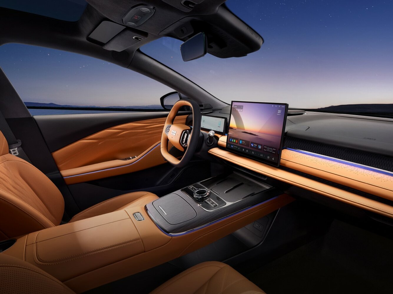 Geely Galaxy Starshine 8, , 2025–2026, Седан: Передняя часть салона