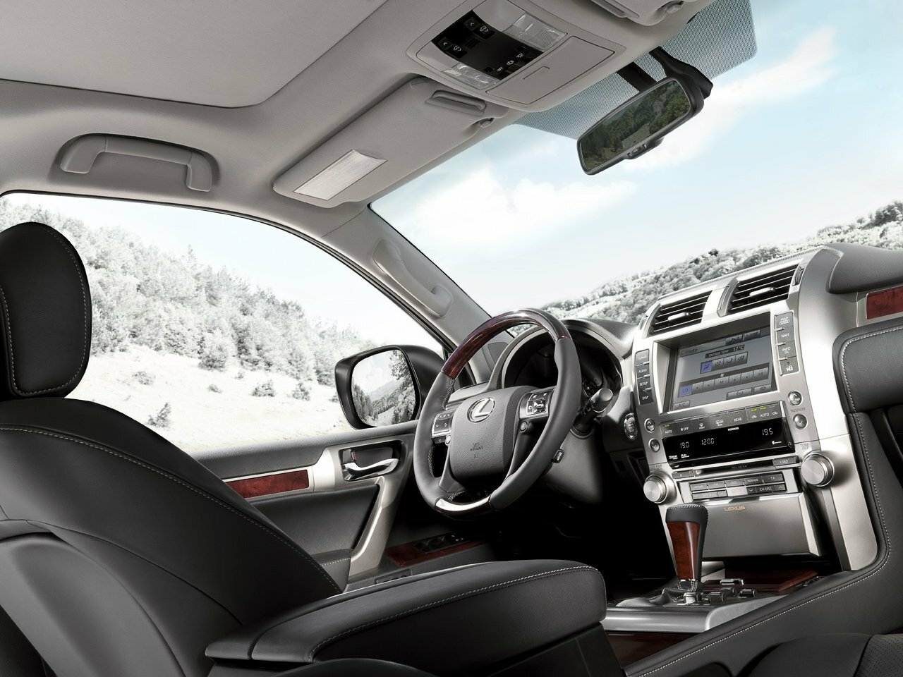 Lexus GX, II, 2009–2013, Внедорожник 5 дв.: Передняя часть салона
