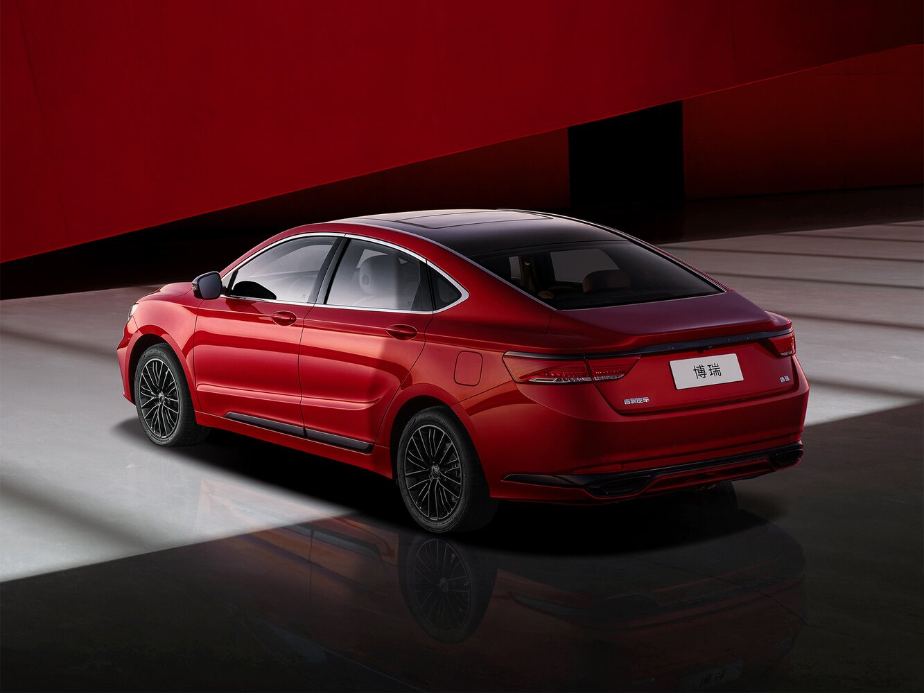 Geely GC9, I facelift, 2020–2024, Sedan: Rear three-quarter view