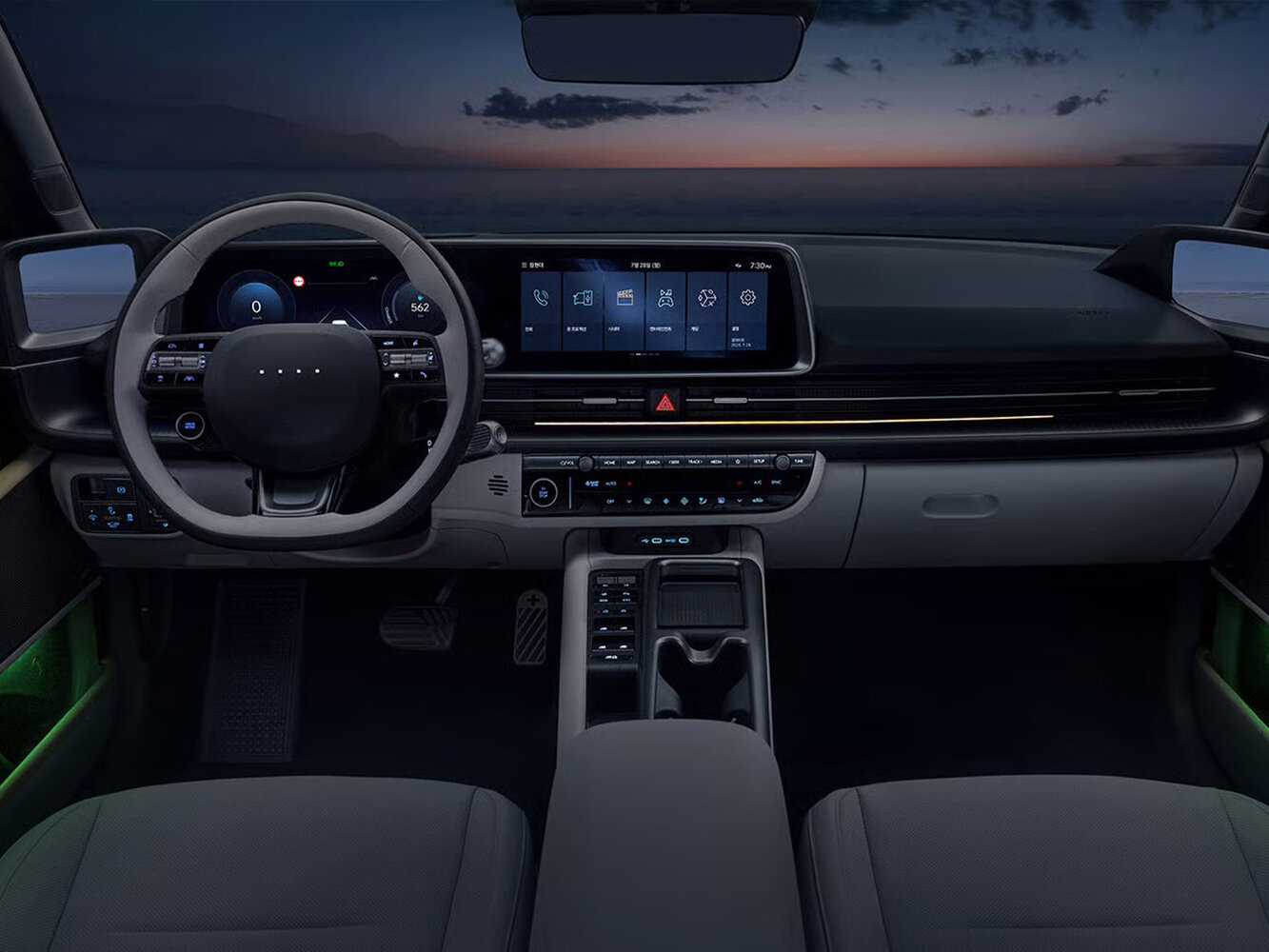Hyundai IONIQ 6, I Рестайлинг, 2025–2026, Фастбек: Передняя панель