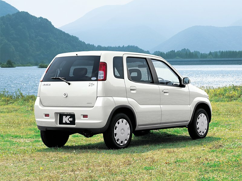 Suzuki Kei, , 1998–2009, Хэтчбек 5 дв.: Вид сзади в три четверти