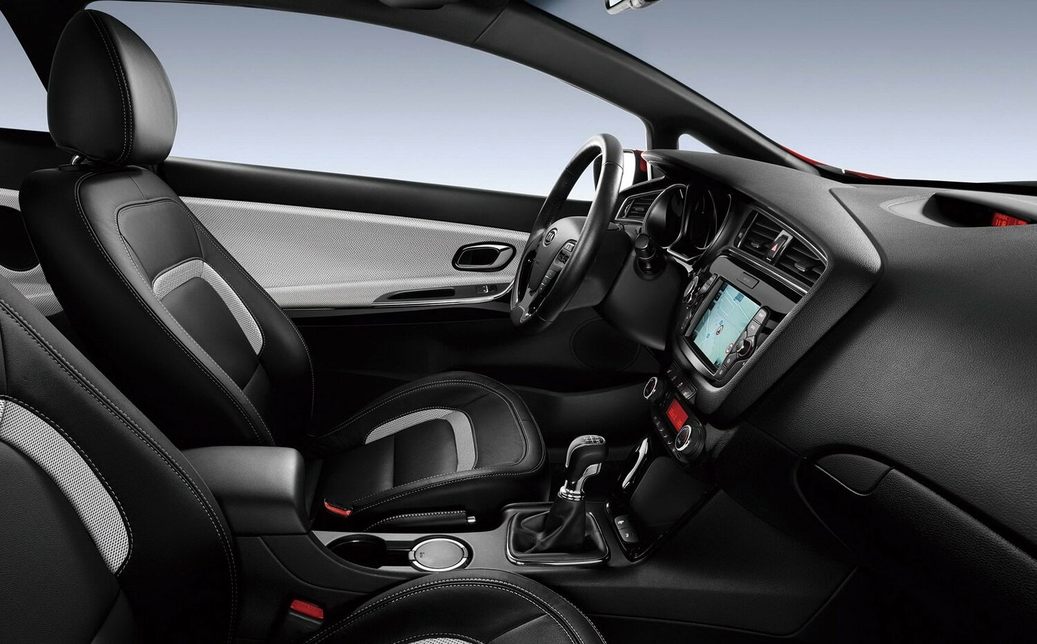 Kia Ceed, II facelift, 2015–2018, Hatchback 3 door: Front cabin