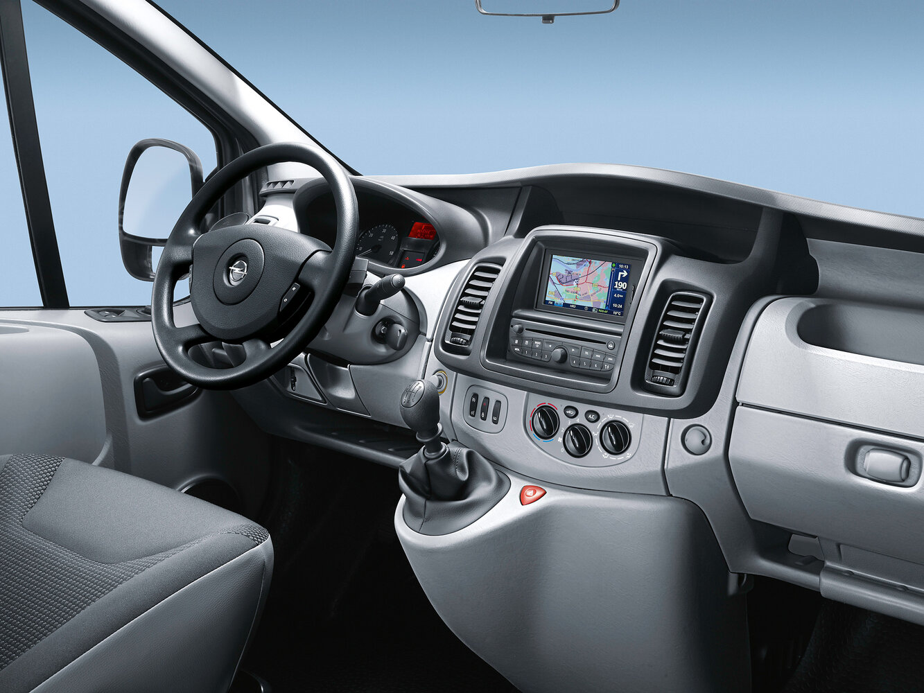 Opel Vivaro, A Рестайлинг, 2006–2014, Фургон: Передняя часть салона