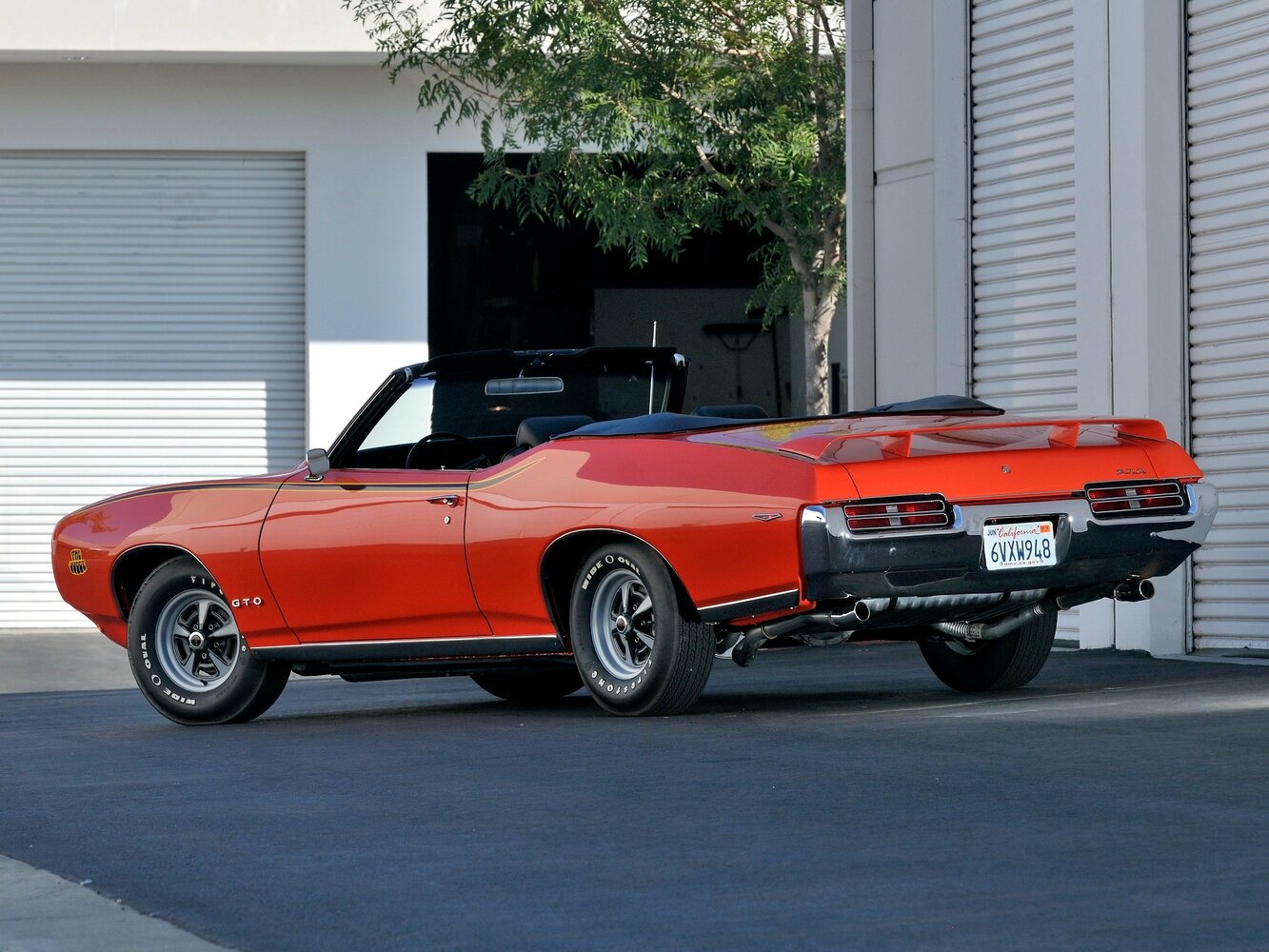 Pontiac GTO, II, 1968–1973, Кабриолет: Вид сзади в три четверти