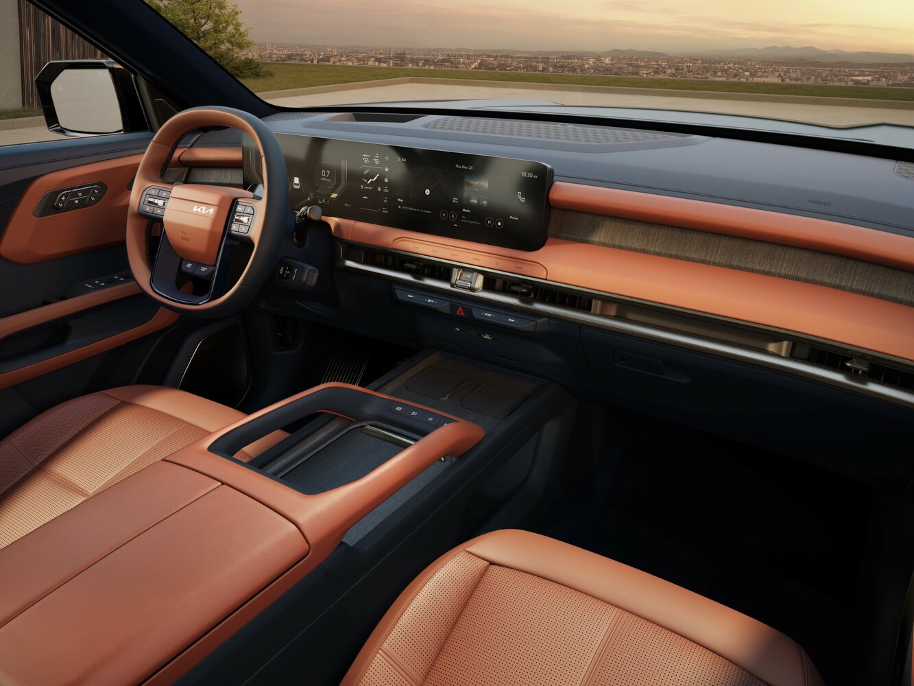 Kia Telluride, II, 2025–2026, Внедорожник 5 дв.: Передняя часть салона