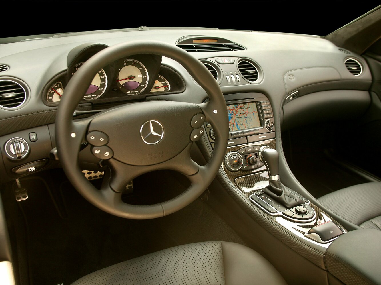 Mercedes-Benz SL-Класс AMG, II (R230) Рестайлинг, 2006–2008, Родстер: Передняя панель
