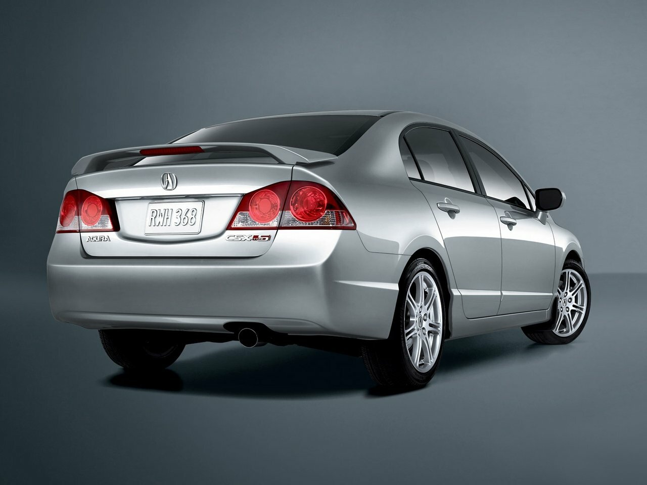 Acura CSX, , 2005–2011, Седан: Вид сзади в три четверти