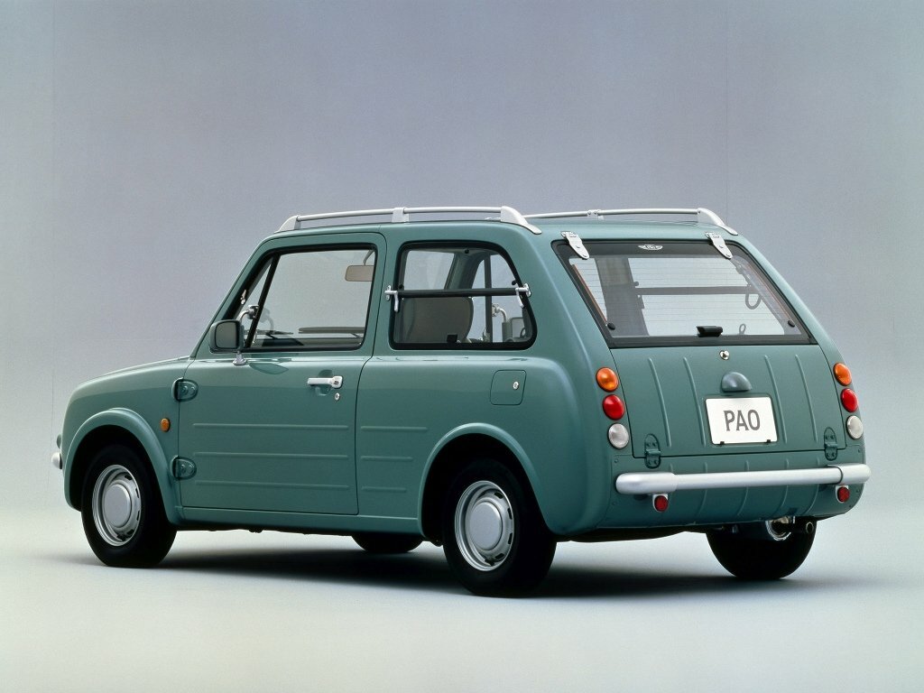 Nissan Pao, , 1989–1991, Hatchback 3 door: Rear three-quarter view
