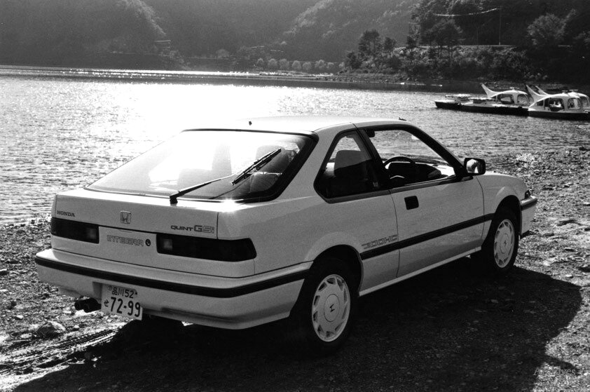 Honda Integra, I, 1985–1989, Hatchback 3 door: Rear three-quarter view