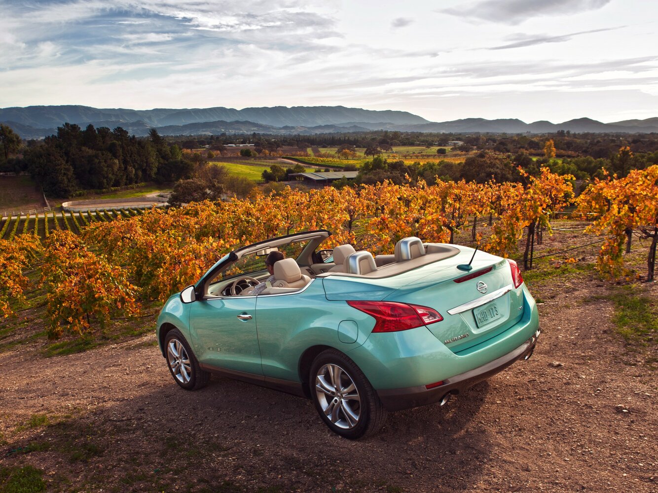 Nissan Murano, II (Z51) facelift 2, 2011–2015, Convertible: Rear three-quarter view